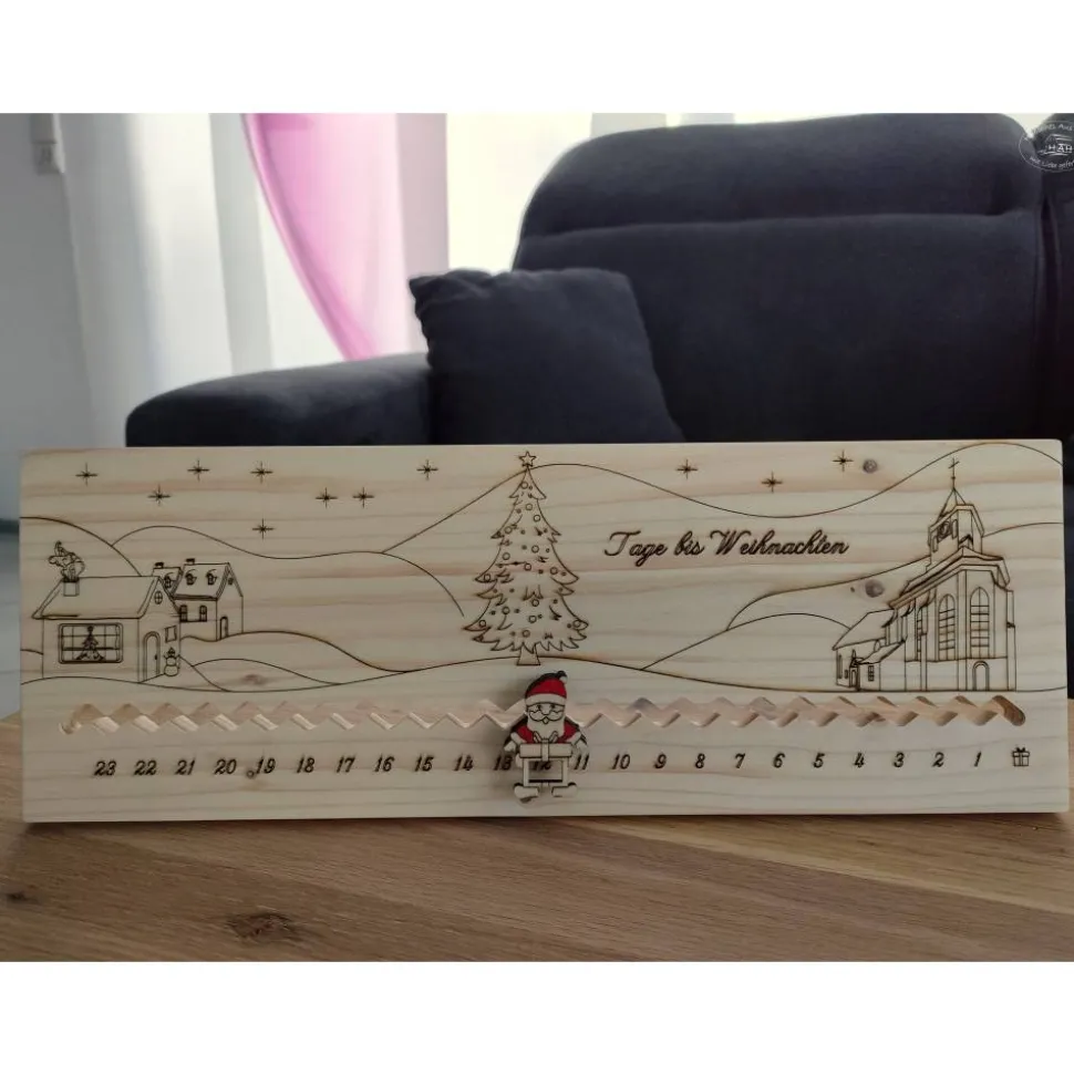 Adventskalender … Tage bis Weihnachten „Dorf“ I Adventskalender-Countdown / Weihnachtscountd