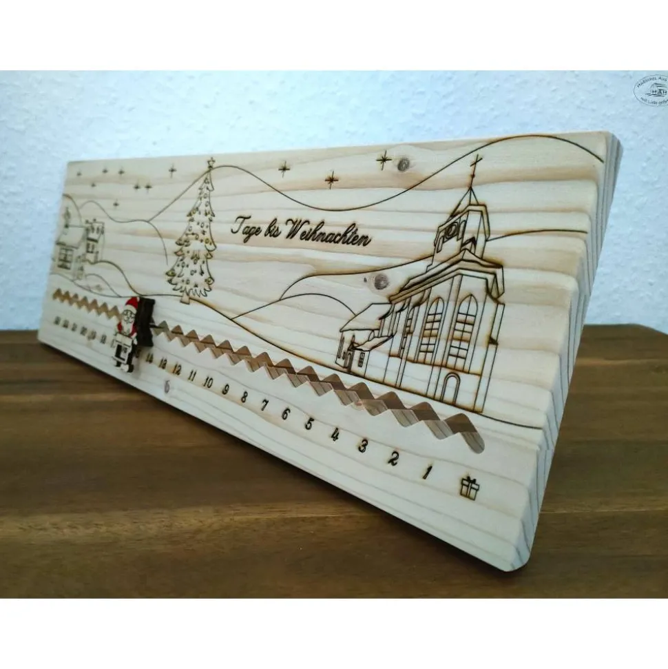 Adventskalender … Tage bis Weihnachten „Dorf“ I Adventskalender-Countdown / Weihnachtscountd