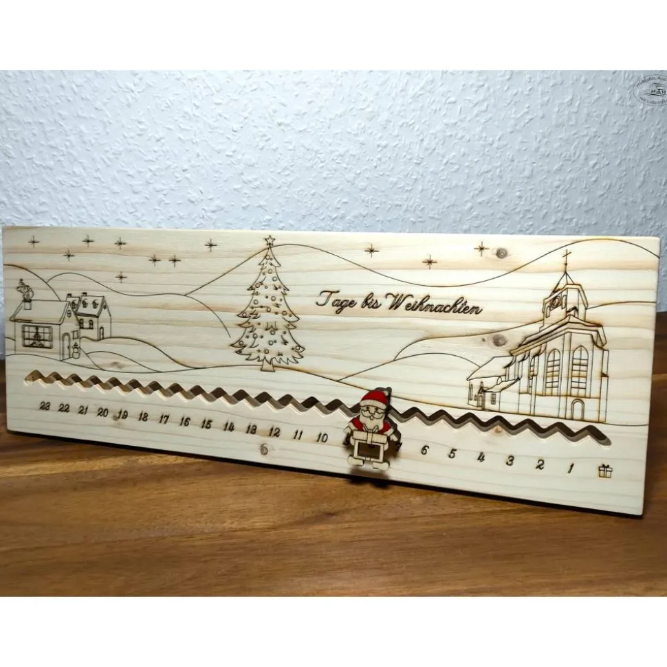 Adventskalender … Tage bis Weihnachten „Dorf“ I Adventskalender-Countdown / Weihnachtscountd