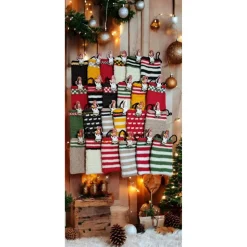 Adventskalender, Adventskalender gestrickt zum Befüllen