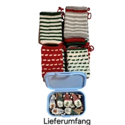 Adventskalender, Adventskalender gestrickt zum Befüllen
