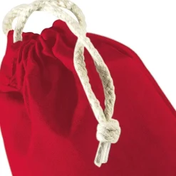 Adventskalender aus Baumwollsäckchen zum Befüllen – Rot mit Schneeflockendekor | DIY Weihnachtskalender | 24 Säckchen