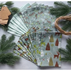 Adventskalender aus Stoff mit Stoffsäckchen zum Befüllen – Waschbar & Wiederverwendbar im Weihnachtsdesign