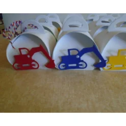 Adventskalender Bagger Weihnachtskalender Trecker  Kinder Junge Zierschachteln Schachteln zum Befüllen Baufahrzeug