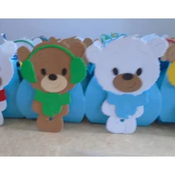 Adventskalender Bärchen Bär Teddy  Weihnachtskalender Kinder Ewachsene Zierschachteln Schachteln zum Befüllen