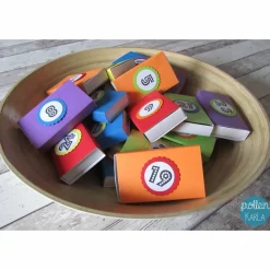 Adventskalender "Bunte XXL Streichholzschachteln" zum Selbstbefüllen aus der Manufaktur Karla