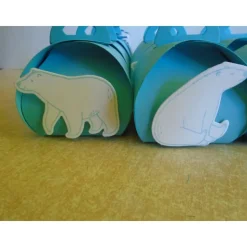 Adventskalender Eisbär Eisbärfamilie  Weihnachtskalender Kinder Junge Mädchen  Zierschachteln Schachteln zum Befüllen