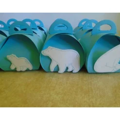 Adventskalender Eisbär Eisbärfamilie  Weihnachtskalender Kinder Junge Mädchen  Zierschachteln Schachteln zum Befüllen