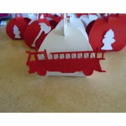 Adventskalender Feuerwehr Weihnachtskalender Kinder Mann Zierschachteln Boxen Schachteln zum Befüllen Junge Feuerwehrfa