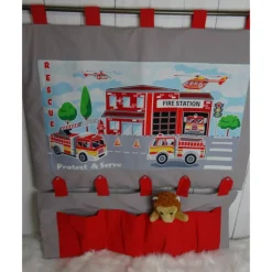 Adventskalender Feuerwehr – wandelbar zum Wandutensilo, handgemacht, 90x100 cm