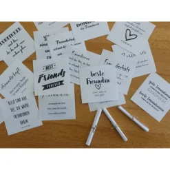 Adventskalender FREUNDSCHAFT mit 24 Botschaften für die beste Freundin oder den besten Freund Weihnachtskalender Advent