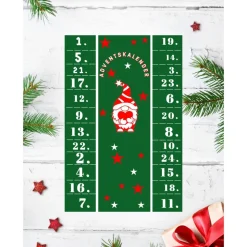 Adventskalender Gutschein Karte Partner Weihnachtsgeschenk Wichtel