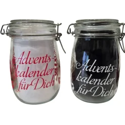 Adventskalender im Glas, Adventskalenderglas