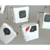 Adventskalender in schwarz/weiß zum aufhängen aus Take-away Boxen zum befüllen
