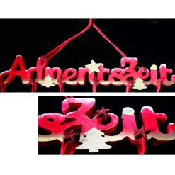 Adventskalender Komplettset XXL Wandbehang Türhänger Adventszeit – Stoff Säckchen zum Befüllen