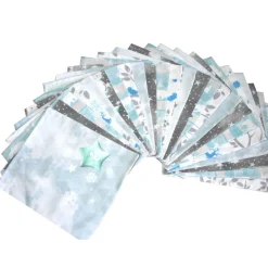 Adventskalender Komplettset XL Eisbärchen – Stoff Säckchen zum Befüllen & Wandhänger