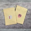 Adventskalender **LINIErt** von ZWEIFARBIG Jutesäckchen mit Zahlen 24er Set Adventszahlen Weihnachtssäckchen