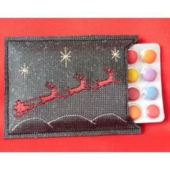 Adventskalender ,Mini Kalender to go Geschenk Schokoladenkalender mit Schokolinsen Kalender für unterwegs