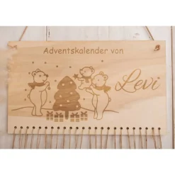 Adventskalender mit Name zum befüllen