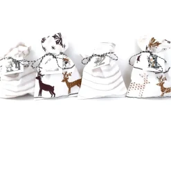 Adventskalender "Norweger Muster", Adventskalender Säckchen zum befüllen