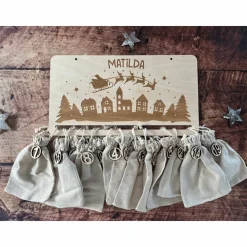 Adventskalender, personalisiert, verschiedene Formen, Weihnachten, Weihnachtskalender, Weihnachtsdekoration, Advent