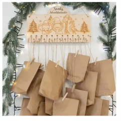 Adventskalender personalisiert zum Befüllen Kinder - Motiv Weihnachts Tiere Arche NOAH - DIY Adventskalender Kraftt&