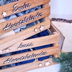 Adventskalender personalisiert | Adventskalender Kinder | Holzkiste  Weihnachten | Geschenke für Kinder | Adventskiste
