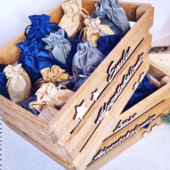 Adventskalender personalisiert | Adventskalender Kinder | Holzkiste  Weihnachten | Geschenke für Kinder | Adventskiste