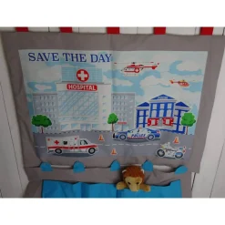 Adventskalender Polizeistation – wandelbar in Wandutensilo, handgemacht & vielseitig