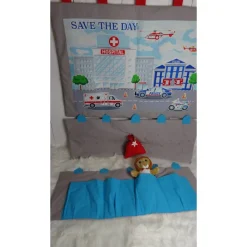 Adventskalender Polizeistation – wandelbar in Wandutensilo, handgemacht & vielseitig