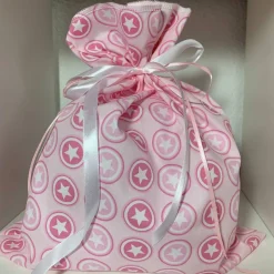 Adventskalender Reh rosa grau Kalender Advent selber befaüllen Säckchen Baumwolle Taschen Tüten Türchen Weihnachten