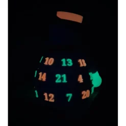 Adventskalender SCHNEEMANN Nachtleuchtend Zylinder Deko Weihnachten Winter Advent Gutschein Amigurumi