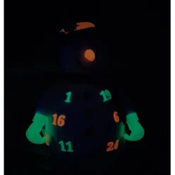 Adventskalender SCHNEEMANN Nachtleuchtend Zylinder Deko Weihnachten Winter Advent Gutschein Amigurumi