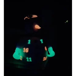 Adventskalender SCHNEEMANN Nachtleuchtend Zylinder Deko Weihnachten Winter Advent Gutschein Amigurumi