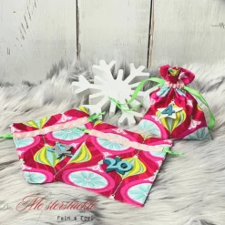 Adventskalender Säckchen 2025 handgefertigt nachhaltig wiederverwendbar Geschenkbeutel XXL