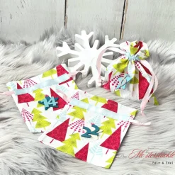 Adventskalender Säckchen 2025 handgefertigt nachhaltig wiederverwendbar Geschenkbeutel XXL