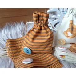 Adventskalender Säckchen Bärchen Streifen – Nachhaltig, handgefertigt & individuell befüllbar