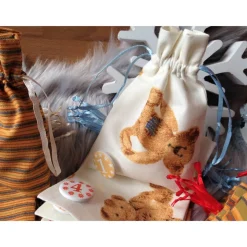 Adventskalender Säckchen Bärchen Streifen – Nachhaltig, handgefertigt & individuell befüllbar