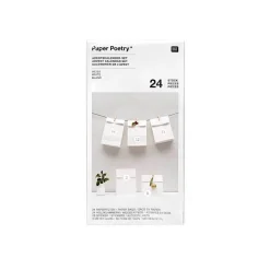 Adventskalender Set Papiertüten weiß