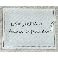 Adventskalender to go, bestickt, Nikolaus, Advent, Vorweihnacht, Geschenk, Mini-Kalender, Vorfreude, Weihnachten !