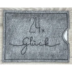 Adventskalender to go, bestickt, Nikolaus, Advent, Vorweihnacht, Geschenk, Mini-Kalender, Vorfreude, Weihnachten !