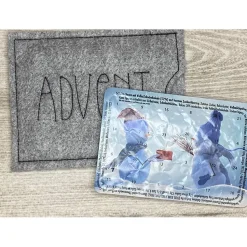 Adventskalender to go, bestickt, Nikolaus, Advent, Vorweihnacht, Geschenk, Mini-Kalender, Vorfreude, Weihnachten !
