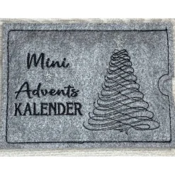 Adventskalender to go, bestickt, Nikolaus, Advent, Vorweihnacht, Geschenk, Mini-Kalender, Vorfreude, Weihnachten !