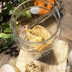 Adventskalender/ Vorratsglas Holzdeckel | Weihnachten | Keksglas |  | Plott | 1270ml | Geschenk zu Weihnachten | Glas