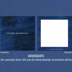 Adventskalender Weltraum für Kinder ab 8 Jahren mit 24 kleinen Geschichten, großer Übersichtskarte und Stickern