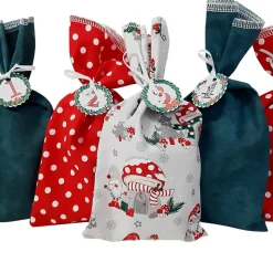 Adventskalender "Wichtel", 24 Adventskalender Säckchen zum Selbstbefüllen