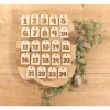 Adventskalender Zahlen aus Holz / Holzzahlen 1 bis 24 / Anhänger Weihnachtskalender