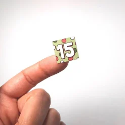 Adventskalender Zahlen Sticker – 1–24, matt, quadratisch, Etiketten für DIY Weihnachtskalender, Bullet Journal