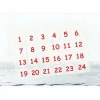 Adventskalender Zahlen Sticker, Zahlen rot, 1-24 Aufkleber, made by BuntMixxDESIGN