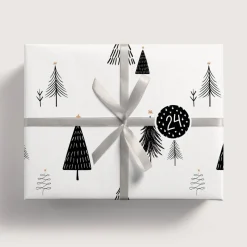 Adventskalender Zahlenaufkleber *Cozy Winter* / 24 runde Aufkleber / ∅ 40 mm